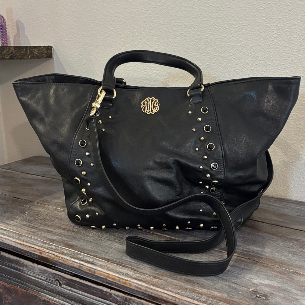 🔥🔥🔥EXTREMELY RARE Y2K VINTAGE JUICY COUTURE STUDDED LEATHER BAG